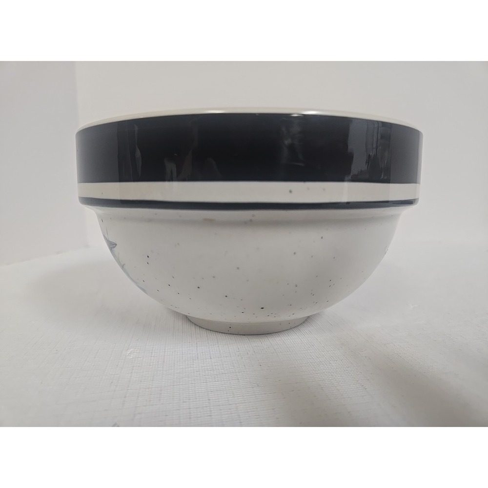 Scotty Z Folkcraft Stoneware LOON LAKE 6 3/8" Cereal/Soup Bowl - Picture 2 of 4